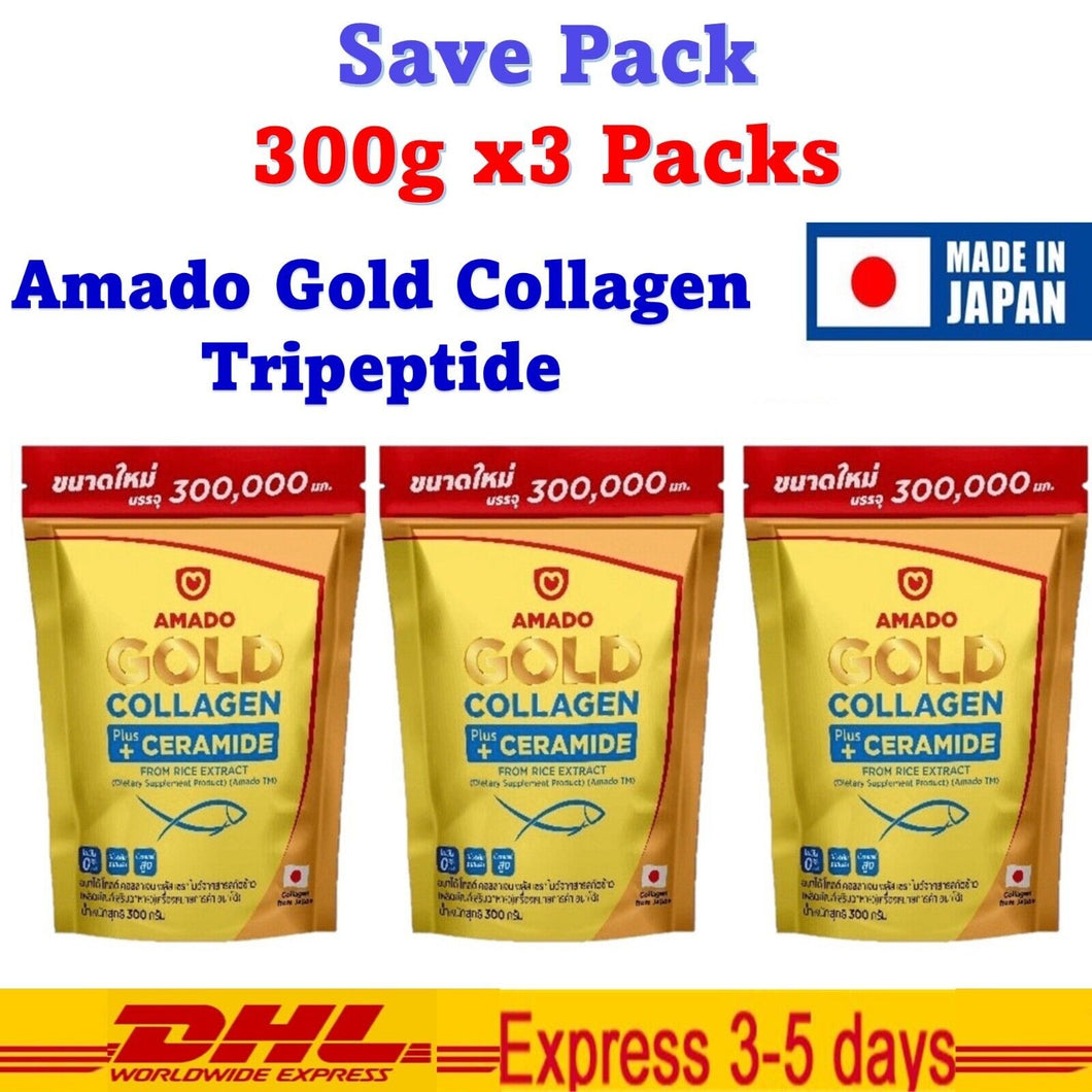 3x Amado Colligi Collagen TriPeptide and Vitamin C (300g)