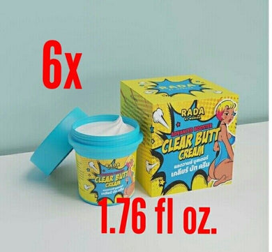 6x Clear Butt Cream Black Bottom Groin Floating Broken Pattern Armpit Body Skin