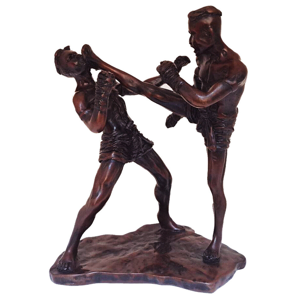 Muay Thai Statue Vintage Resin Gift Kick Boxing Figure Sculpture Decor Souvenir