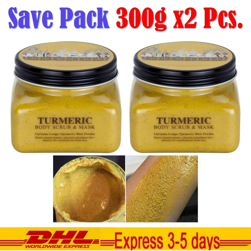 2x Beauty Buffet Body Scrub & Mask Scentio Very Spa Bright Skin Thai Turmeric