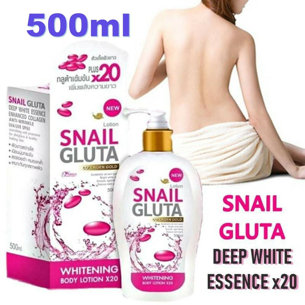 SNAIL Gluta Collagen Gold Body Lotion x20 Smooth and Clear Radiance Skin 500ml