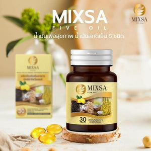 3X40 Caps Mixsa Five Oils Natural Stimulate Metabolism Brain Bones Sleep Balance