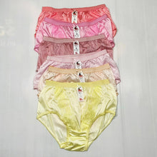 Load image into Gallery viewer, x6 Women Panties Nylon Hi Briefs Vintage Style Sissy Knickers Underwear Size L