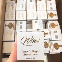 Load image into Gallery viewer, 6Box Wise Nano Collagen Sunscreen Cream For Face Waterproof Sunblock SPF50 PA+++