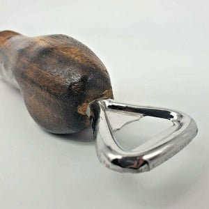 Bottle Opener Penis Shape Wooden Handle Wood Handicraft Tools Bar Gift 8"