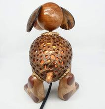 Load image into Gallery viewer, Vintage Table Lamp Shade Dog Coconut Shell Night Light Shade Handmade Kids Gift