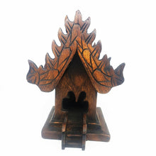 Load image into Gallery viewer, Small House Spirit Thai Teak Wood Altar Shrine Buddha Temple Handmade Buddhist