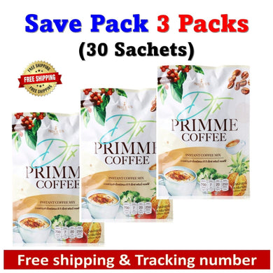 3x PRIMME Coffee Detox Slimming Fat Burner Enhance Skin Collagen Gluta Firm