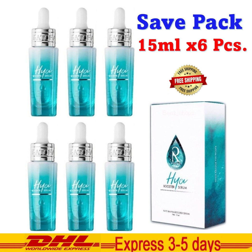 6x15ml Ratcha Hya Booster Serum Reduce Freckles Anti Aging Wrinkles Skin