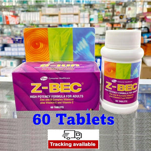 Z-BEC Multivitamins High Potency Formula For Adults Health Sleep Aid 60 Tablets