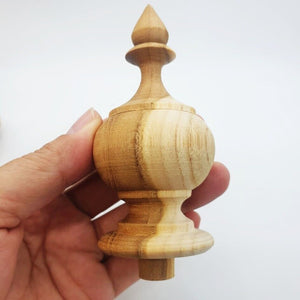 Wholesale Finials Part Teak Wood Unfinished Wooden Antique Furniture Post