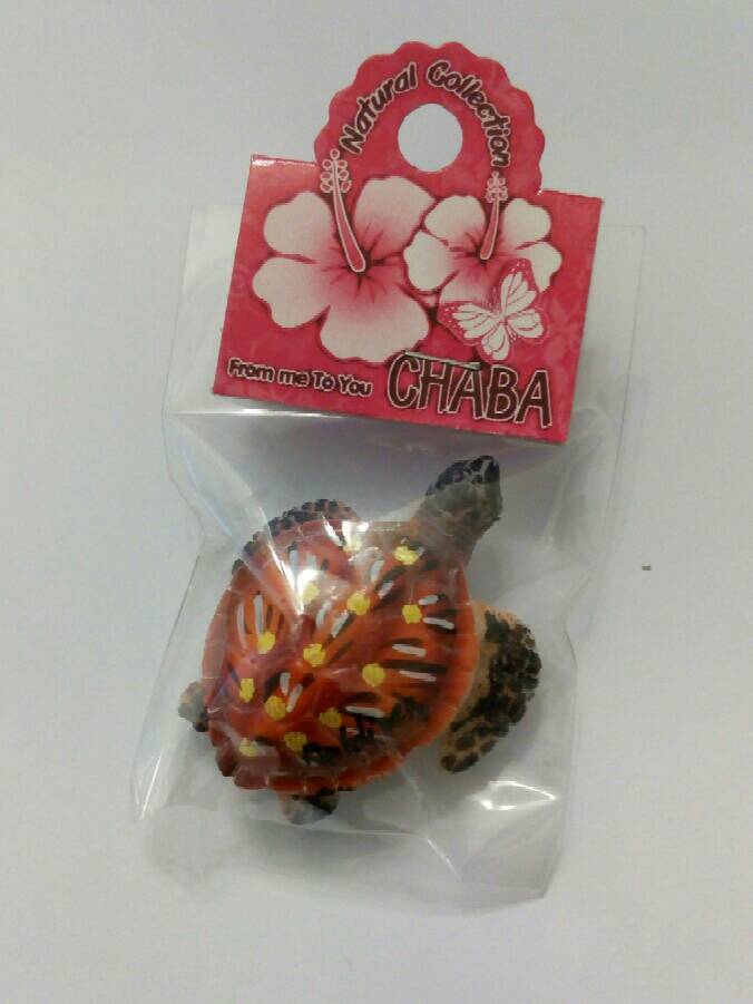 Mini Sea turtle Red Dot Magnet Resin Hand Shaped Painted Collectibles Easter