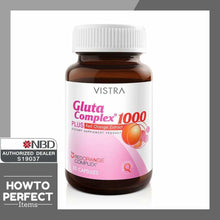 Load image into Gallery viewer, VISTRA Gluta Complex 1000 Plus Red Orange All Natural Extract 30 Caps