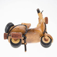 Load image into Gallery viewer, Motorcycle Vintage Wood Carve handmade Craft Miniature Art Collectible Decor