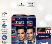 Load image into Gallery viewer, 3x Schwarzkopf Men Perfect Anti Gray Hair Cream Color Gel Natural Black No.70