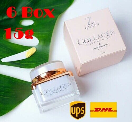 6X Z Queen collagen Sleeping mask clear face Reduce Acne Dark Spots Brighten 15g
