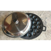 Load image into Gallery viewer, Thai Traditional Kanomkrok Pan Dessert Lid For 28 Holes Pan Cover Aluminium 32cm