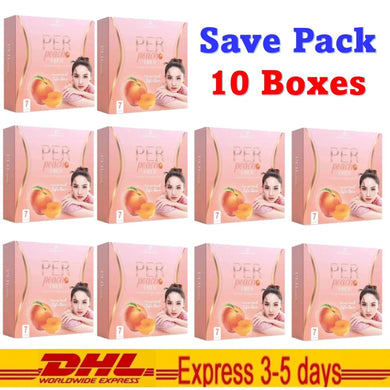 10x Per Peach Fiber Detox Weight Control Dietary Sliming Diet 7 Sachets/Box DHL