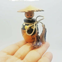 Load image into Gallery viewer, Japanese Kokeshi Wooden Sosaku Doll Rare Hand Painted Craft Vintage Cute