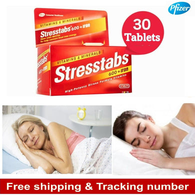 Stresstabs Relieve Stress Deep Sleep Vitamin Iron Zinc High Potency Women Health