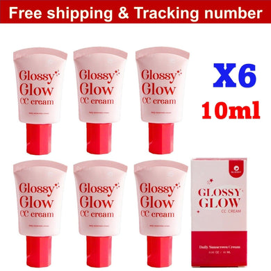 6x Glossy Glow CC Cream Sunscreen Nourish SPF50 PA+++ UVA/UVB Waterproof