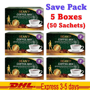 5x Bean P Instant Coffee Mix Healthy Drink Weight Control Antioxidant Aging Firm