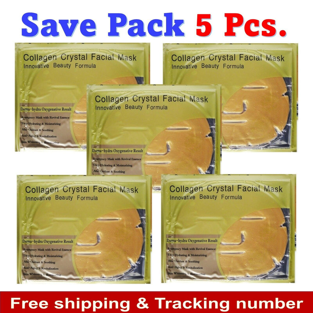 5x Collagen Crystal Facial Mask Innovative Beauty Formula Moisturizer Skin