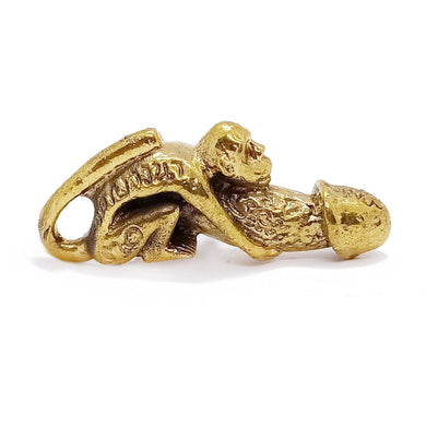 Monkey ride Paladkik Brass Talisman Love Charm Magic Thai Amulet Pendant