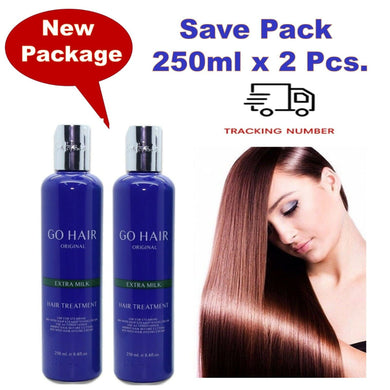 2 x Go Hair Extra Milk Treatment Hair For Dry Hair Leave-On Cream 250ml. DHL