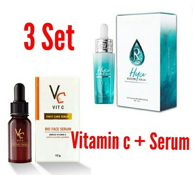 3 Set Face Serum Dark Spot Remover+ Vit C Whitening Anti Aging Wrinkles Freckle