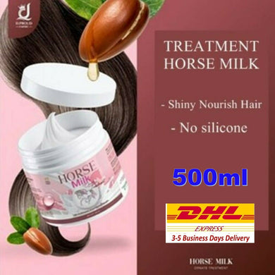 Horse Milk Hair Treatment Long Fast x10 Straight Hair Keratin Damage Hair 500ml