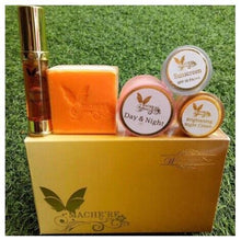 Load image into Gallery viewer, 3 Mache&#39;re Gold Whitening Cream Soap Sunscreen Serum skin care Freckles Wrinkles