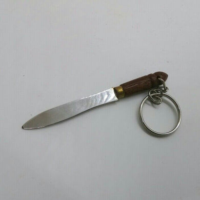 KNIFE Wood Handle Ver.1 Handmade Portable Keyring Charm Keyring Cute Souvenir