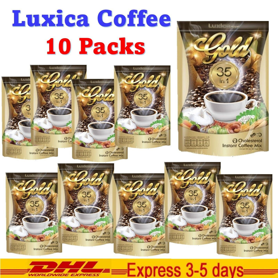 10X Luxica Herbal Coffee 25 In1 Antioxidant Fat Sugar Weight Loss Hunger Healthy