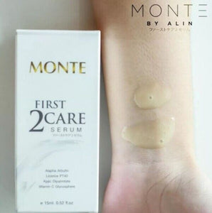 3X Monte First 2Care Skin Serum Reduce Freckle Dark Spot Melasma Anti Aging Skin