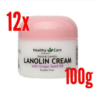12x Lanolin Cream with Grape Seed oil Anti aging Skin Care Freshness Moisturizer