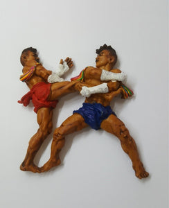Muay Thai Boxing belt rope Rat-Nguang A-Ra-Van resin Magnet Hand Painted