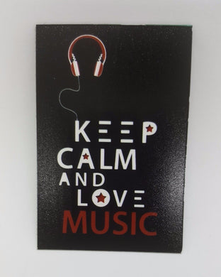 LOVE MUSIC funny joke pic Design Vintage Poster Magnet Fridge Collectible