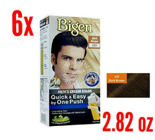 Load image into Gallery viewer, 6X Speedy Hair Color Dark Brown Easy &amp; Quick Hair Cover Men Concentrated Cream