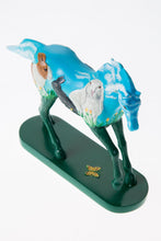 Load image into Gallery viewer, Little Blue Horse Resin Hand Painted Rabbit Style Cute Animal Figure Decor Craft