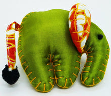 Load image into Gallery viewer, Elephant Pattern Scotch Animal Lover Doll Keyring Sewing Charm Cute Fabric