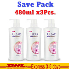 Load image into Gallery viewer, 3x Clear Sakura Fresh Anti Dandruff Scalp Care Nourishing Shampoo Nutrium 480ml