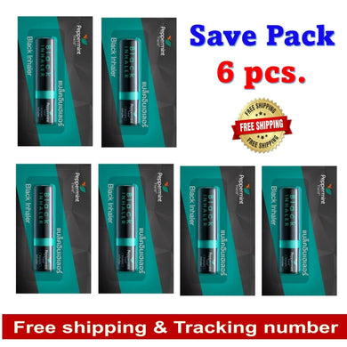 6x Peppermint Field Black Inhaler Nasal Congestion Eucalyptus Strong Relieve