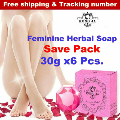 6x Kung Ja Herbal Soap Lady Feminine Care Secret Delicate Fragrance Natural