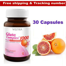 Load image into Gallery viewer, VISTRA Gluta Complex 1000 Plus Red Orange All Natural Extract 30 Caps