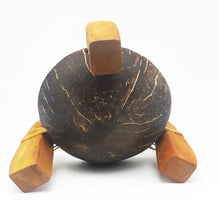 Load image into Gallery viewer, Soap Dish Dispenser Vintage Coconut Shell Teak Wood Shower Bahtroom Handmade