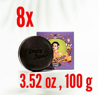 8x COFFEE SOAPSCRUP BRIGHTENING SMOOTH CLEAR SKIN FULL BODY FREE FIBER BUBBLE