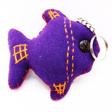 Load image into Gallery viewer, Keyring Fish V.4 Hand Sewing Doll Charm Cute Keychain Animal Lover Vintage Gift