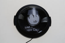 Load image into Gallery viewer, White Hand Front Lens Cap 58mm. Cover Nikon Canon Pentax Sony Lumix Design