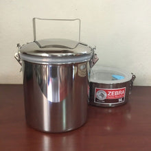 Load image into Gallery viewer, Thai Zebra Brand Stainless Food Carrier Deep Airtight 14X2 Smart Lock Jumbo